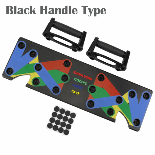 9 in 1 Push Up Board – Color-Coded Workout System for Chest, Shoulders, Back, Triceps – Full-Body Strength Training, Portable Home Gym, Non-Slip Handles