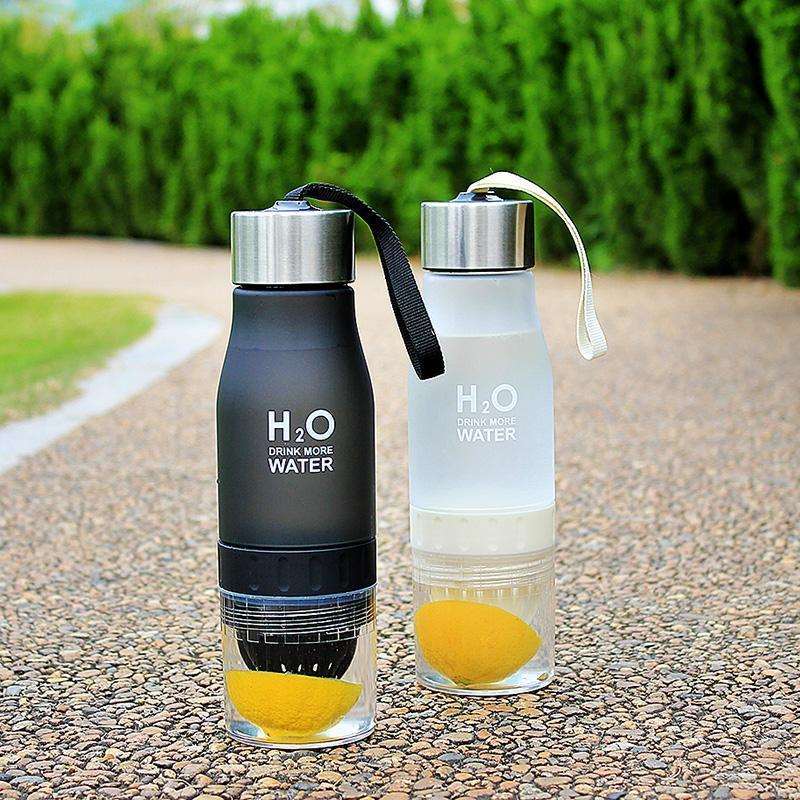H²O Fruit Infusion Sports Bottle - BPA-Free, Water Bottle for Fruit-Infused Hydration - Perfect for Sports, Gym, Yoga, and Outdoor Activities