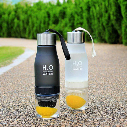 H²O Fruit Infusion Sports Bottle - BPA-Free, Water Bottle for Fruit-Infused Hydration - Perfect for Sports, Gym, Yoga, and Outdoor Activities