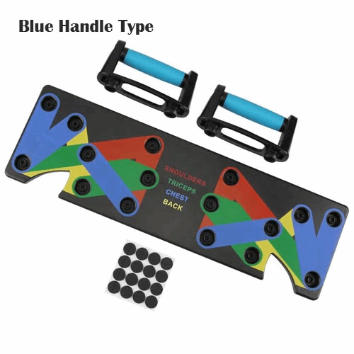 9 in 1 Push Up Board – Color-Coded Workout System for Chest, Shoulders, Back, Triceps – Full-Body Strength Training, Portable Home Gym, Non-Slip Handles