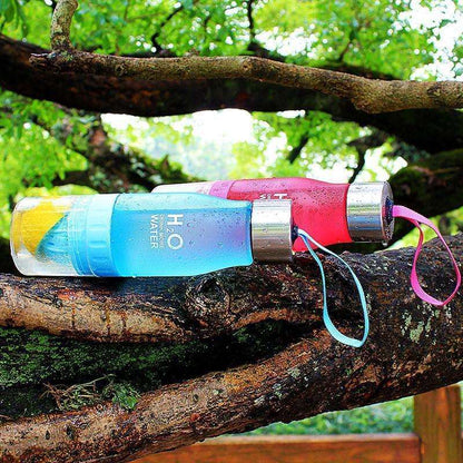 H²O Fruit Infusion Sports Bottle - BPA-Free, Water Bottle for Fruit-Infused Hydration - Perfect for Sports, Gym, Yoga, and Outdoor Activities